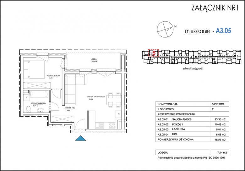 Apartament nr. A3.05